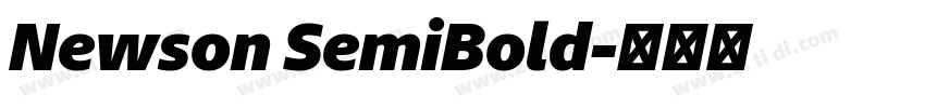 Newson SemiBold字体转换